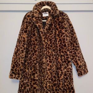 Leopard print coat